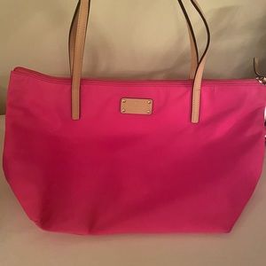 Kate Spade hot pink nylon purse/bag